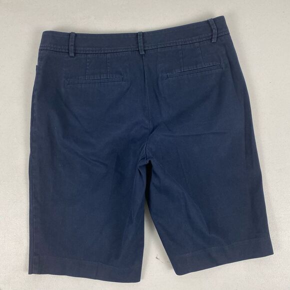 Talbots Perfect Fit Chino Shorts size 6 Navy - Picture 2 of 6